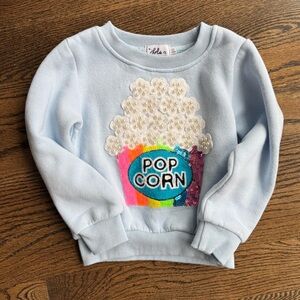 Lola + The Boys Pearls and Popcorn Sequin Sweatshirt